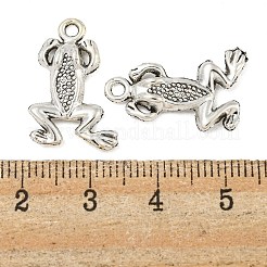 Tibetan Style Alloy Frog Pendants&nbsp;TIBEP-S291-05-RS