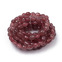Natural Strawberry Quartz Stretch Beaded Bracelets&nbsp;X-BJEW-K213-C12