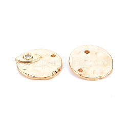 Brass Micro Pave Clear Cubic Zirconia Charms&nbsp;KK-S356-547-NF