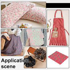 Flower Cotton Fabric&nbsp;AJEW-WH0485-35B
