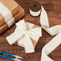 5 Yards Cotton Frayed Fringe Ribbon&nbsp;LS-OCOR-WH0081-37