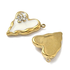 304 Stainless Steel with Crystal Rhinestone Enamel Pendants&nbsp;STAS-G362-03G