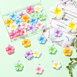 28Pcs 7 Colors Opaque Resin Pendants&nbsp;FIND-SC0019-46