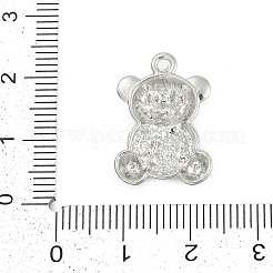 Rack Plating Alloy Micro Pave Rhinestone Pendants&nbsp;FIND-K020-10P