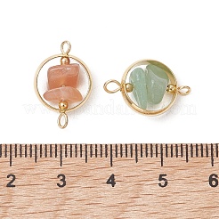 7Pcs 7 Styles Chakra Natural & Synthetic Mixed Gemstone Chip Beaded Links&nbsp;PALLOY-TA00407-01