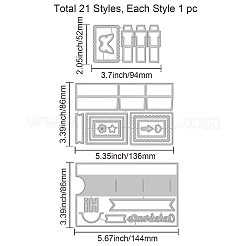 Carbon Steel Cutting Dies Stencils&nbsp;DIY-WH0309-1170