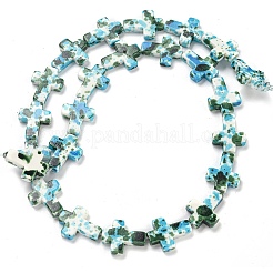Baking Paint Synthetic Turquoise Beads Strands&nbsp;G-H060-01F