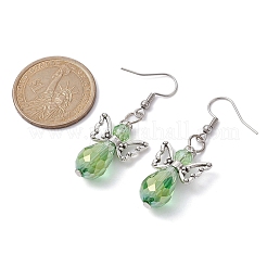 Tibetan Style Alloy Angel Fairy Dangle Earrings&nbsp;EJEW-JE05425-02
