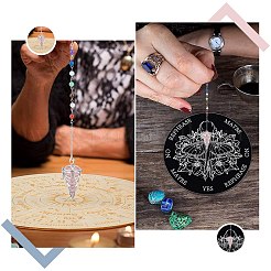 Natural Rose Quartz Cone Dowsing Pendulums&nbsp;G-SC0002-22D