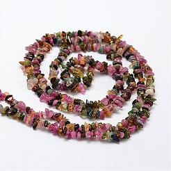 Natural Multicolor Tourmaline Beads Strands&nbsp;G-F328-37
