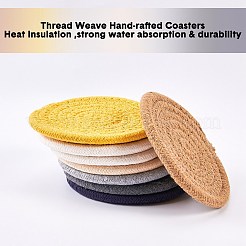 Cotton Thread Weave Hot Pot Holders&nbsp;DIY-NB0003-20