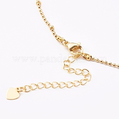 Brass Ball Chain Necklaces&nbsp;NJEW-JN03373