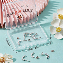 10Pcs Brass Stud Earring Findings&nbsp;KK-BBC0028-21