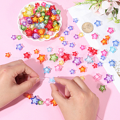 300Pcs 3 Styles Transparent Acrylic Beads&nbsp;TACR-PA0001-24