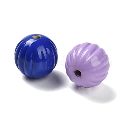 Spray Painted Opaque Acrylic Beads&nbsp;OACR-P030-08A-M