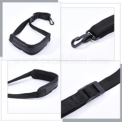 Velvet & PU Leather & Alloy Adjustable Saxophone Neck Strap&nbsp;AJEW-WH20098-056