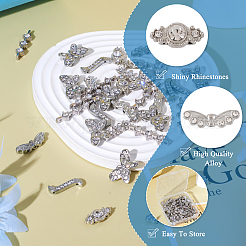 Alloy Crystal Rhinestone Spacers Bars&nbsp;ALRI-KS0001-01P