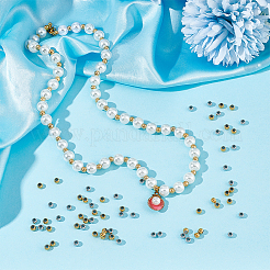 300Pcs 2 Colors 201 Stainless Steel Beads&nbsp;STAS-UN0048-86
