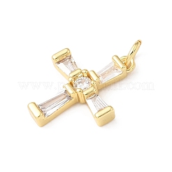 Easter Brass Micro Pave Clear Cubic Zirconia Pendants&nbsp;KK-E799-05E-G
