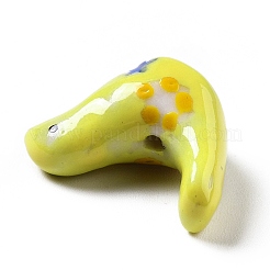 Handmade Printed Porcelain Beads&nbsp;X-PORC-F005-04E