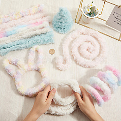 10Pcs 5 Colors DIY Plush Sticks&nbsp;FIND-CP0002-68A