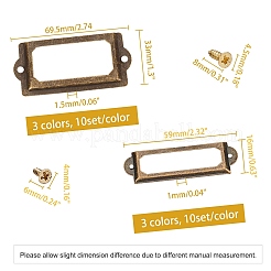 Iron Name Card Label Holder Frames&nbsp;IFIN-GA0001-03