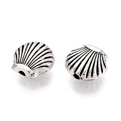 Tibetan Style Textured Alloy Beads&nbsp;TIBEB-T004-01AS