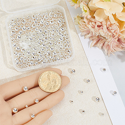 500Pcs 5 Styles Rack Plating Brass Beads&nbsp;KK-BBC0023-24S
