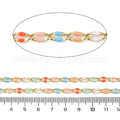 Ion Plating(IP) Brass Enamel Link Chains&nbsp;CHC-A008-01G-02