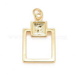 Eco-Friendly Brass Micro Pave Cubic Zirconia Pendants&nbsp;KK-M225-05G