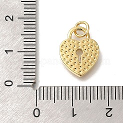 Brass Micro Pave Cubic Zirconia Pendants&nbsp;KK-R002-04G