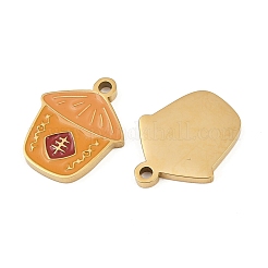 304 Stainless Steel Enamel Pendants&nbsp;STAS-C137-05B-G