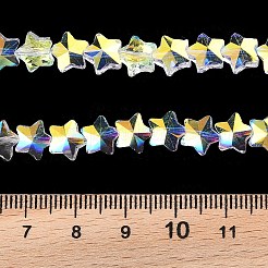 Electroplate Transparent Glass Beads Strands&nbsp;EGLA-U004-03A-AB01