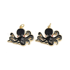 Brass Enamel Pendants&nbsp;KK-L240-01G-B02