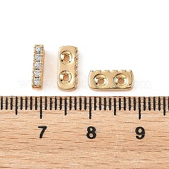 SHEGRACE Brass Micro Pave Clear Cubic Zirconia Multi-Strands Links&nbsp;XGRQ5S564-849-G