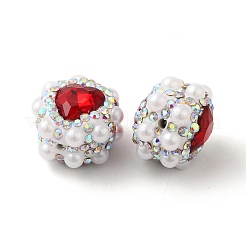 Polymer Clay Rhinestone Beads&nbsp;RGLA-D050-04