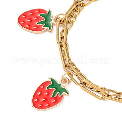 304 Stainless Figaro & Paperclip Chain Multi-strand Bracelets&nbsp;BJEW-JB12486-02