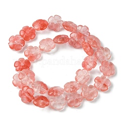 Cherry Quartz Glass Beads Strands&nbsp;G-H023-B10-01