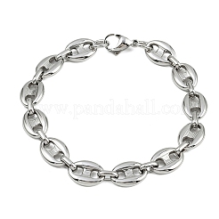 304 Stainless Steel Link Chain Bracelets for Women Men&nbsp;BJEW-Z143-25P