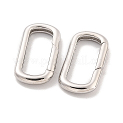 Rack Plating Brass Spring Gate Clasps&nbsp;KK-Q814-14P