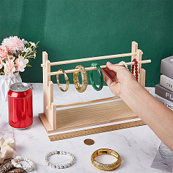 3-Tier Wood Scrunchie Riser Holders&nbsp;ODIS-WH0030-265