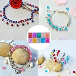 Baking Paint Glass Beads&nbsp;DGLA-PH0002-03