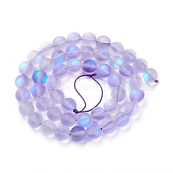 Synthetic Moonstone Beads Strands&nbsp;G-R375-8mm-A19