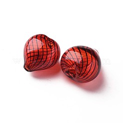 Transparent Handmade Blown Glass Globe Beads&nbsp;GLAA-T012-42