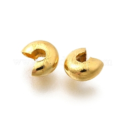 304 Stainless Steel Crimp Beads Covers&nbsp;STAS-P239-34G-05