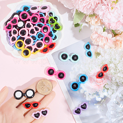 66Pcs 3 Styles Opaque Resin Cabochons&nbsp;CRES-SP0001-23
