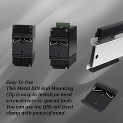 10Pcs Aluminium Alloy DIN Rail Mounting Clip Mounting Bracket&nbsp;FIND-GA0006-85