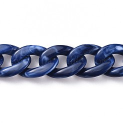 Acrylic Curb Chains&nbsp;AJEW-JB00505-03