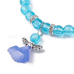 Transparent Plastic Beaded Stretch Bracelets for Children&nbsp;BJEW-JB11507-02