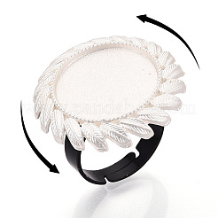 Adjustable Alloy & Iron Bezel Cup Ring Base with Rotatable Tray&nbsp;MAK-T012-11S